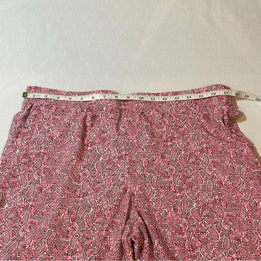 J.Jill Red Paisley Wide‑Leg Pants • 100% Rayon • Size L - Picture 11 of 14
